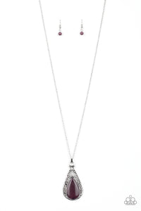 Paparazzi ~ Enchanted Eden ~ Purple Necklace Set