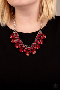 Paparazzi ~ Endless Effervescence ~ Red Necklace Set
