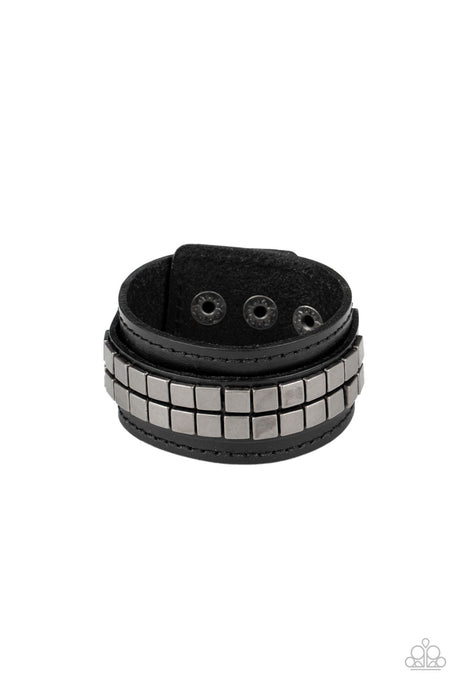 Paparazzi - Engine Room - Black Urban Bracelet