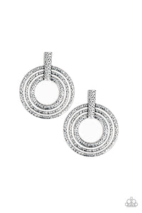 Paparazzi ~ Ever Elliptical ~ Silver Post Earrings