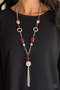 Paparazzi ~ Ever Enchanting ~ Red Necklace Set