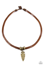 Load image into Gallery viewer, Paparazzi ~ Every CAVEMAN For Himself ~ Men&#39;s Brass Urban Necklace
