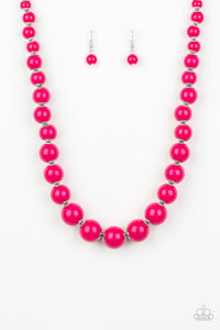 Paparazzi ~ Everyday Eye Candy ~ Pink Bead Necklace Set
