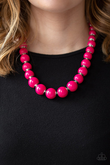 Paparazzi ~ Everyday Eye Candy ~ Pink Bead Necklace Set