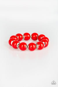 Paparazzi ~ Everyday Eye Candy ~ Red Necklace & Bracelet Set