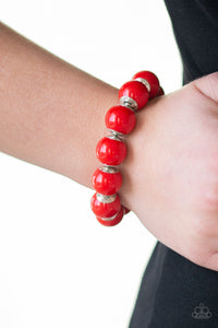 Paparazzi ~ Everyday Eye Candy ~ Red Necklace & Bracelet Set