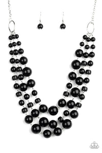 Paparazzi - Everyone Scatter! - Black Necklace - Klassy Jewelz Boutique