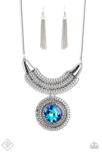 Paparazzi ~ Excalibur Extravagance ~ Blue Necklace Set (Fashion Fix Exclusive)