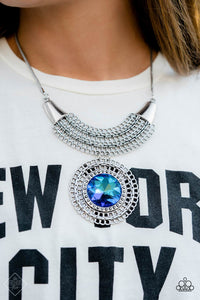 Paparazzi ~ Excalibur Extravagance ~ Blue Necklace & Bracelet Set (Fashion Fix Exclusive)