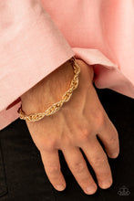Load image into Gallery viewer, Paparazzi ~ Extra Entrepreneur ~ Men&#39;s Gold Urban Necklace and Bracelet Set