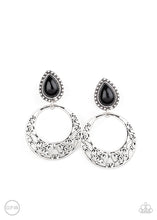 Load image into Gallery viewer, Paparazzi ~ Exotic Escape ~ Black Clip-On Earrings