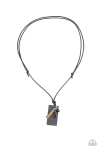 Paparazzi - Explorer Edge - Black Urban Necklace - Klassy Jewelz Boutique