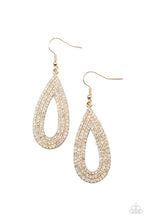Load image into Gallery viewer, Paparazzi ~ Exquisite Exaggeration ~ Gold Earrings
