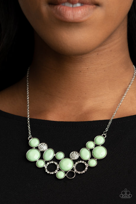 Paparazzi ~ Extra Eloquent ~ Green Necklace Set