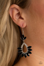 Load image into Gallery viewer, Paparazzi ~ Extra Exquisite ~ Black Earrings