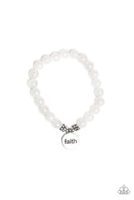 Load image into Gallery viewer, Paparazzi ~ FAITH It, Till You Make It ~ White inspirational Urban Bracelet