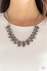 Paparazzi - FEARLESS is More - Silver Necklace - Klassy Jewelz Boutique