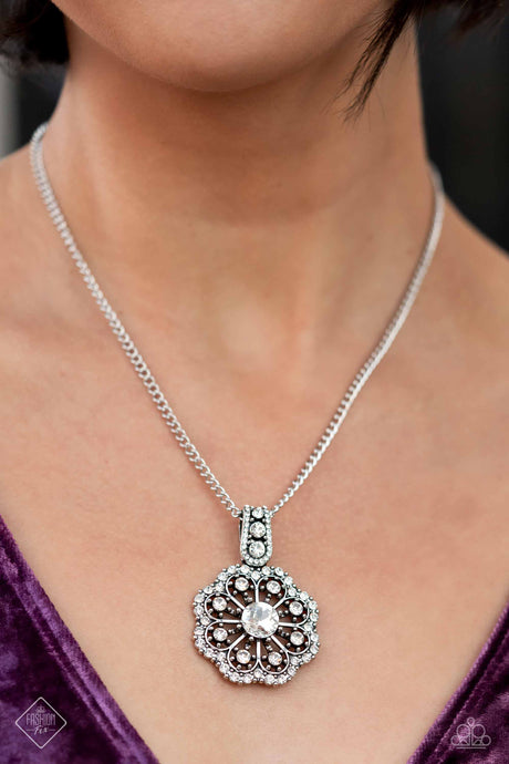 Paparazzi ~ Bewitching Brilliance ~ Fashion Fix Exclusive ~White Necklace, Bracelet and Ring Set