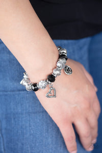 Paparazzi ~ Fabulously Flirty ~ Black Bracelet