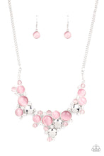 Load image into Gallery viewer, Paparazzi ~ Fairytale Affair ~ Pink Cat&#39;s Eye Stone Necklace Set