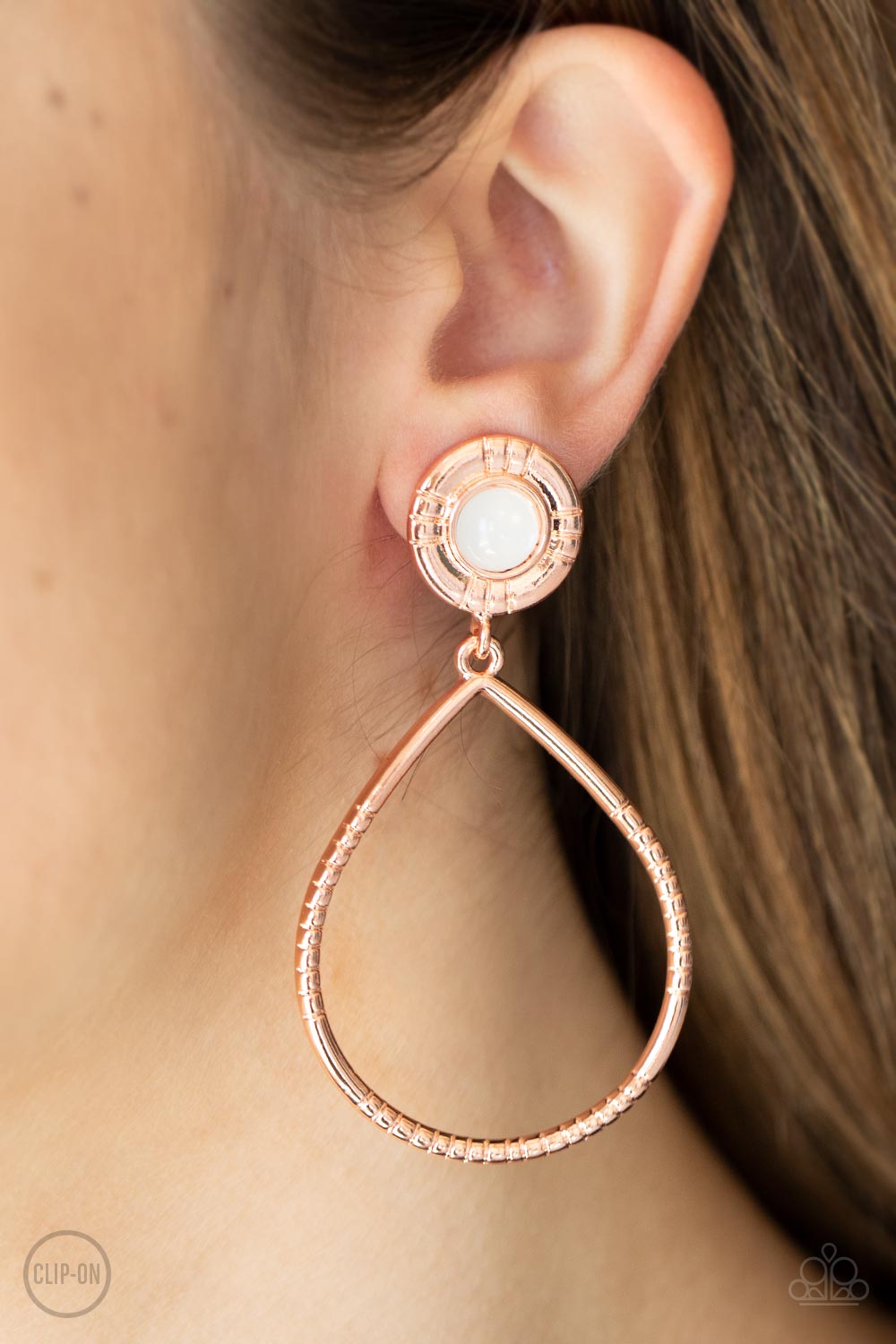 Paparazzi - Fairytale Finish - Copper Clip-on Earrings