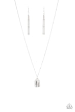 Load image into Gallery viewer, Paparazzi ~ Faith Over Fear ~ Silver Inspirational Necklace Set