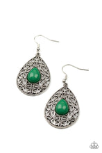 Load image into Gallery viewer, Paparazzi ~ Fanciful Droplets ~ Green Earrings
