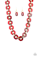 Load image into Gallery viewer, Paparazzi ~ Fashionista Fever ~ Red Acrylic Necklace Set