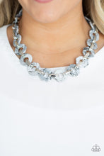 Load image into Gallery viewer, Paparazzi ~ Fashionista Fever ~ Silver  Acrylic Necklace Set