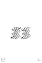 Load image into Gallery viewer, Paparazzi ~ Fast as Lightning ~ Black Clip-On Earrings