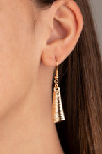 Load image into Gallery viewer, Paparazzi ~ Feast or Famine ~ Gold Crescent-Shaped Necklace Set