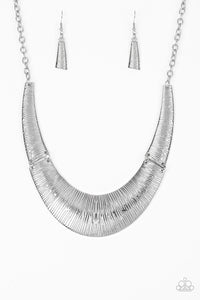Paparazzi ~ Feast or Famine ~ Silver Necklace Set