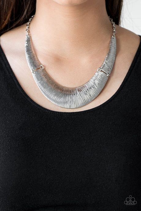 Paparazzi ~ Feast or Famine ~ Silver Necklace Set