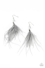 Load image into Gallery viewer, Paparazzi - Feathered Flamboyance - Silver  Feather Earrings