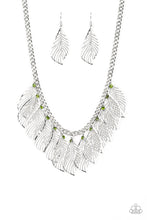 Load image into Gallery viewer, Paparazzi ~ Feathery Foliage ~ Green Necklace Set