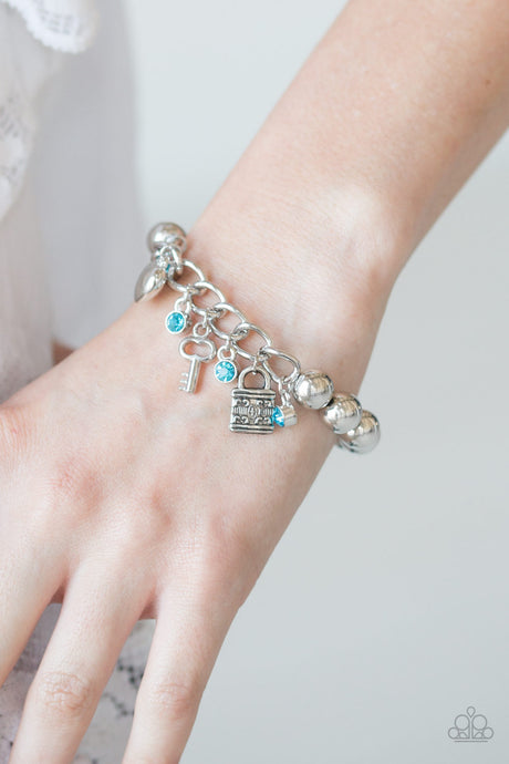 Paparazzi ~ Feelin Flirtatious ~ Blue Charm Bracelet