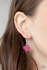 Paparazzi ~ Feeling Inde-PENDANT ~ Pink Necklace Set