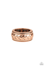Load image into Gallery viewer, Paparazzi ~ Field Artillery ~  Men&#39;s Copper Ring with Stretchy Band