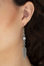 Load image into Gallery viewer, Paparazzi ~ Fierce in Feathers ~ Silver Necklace Set