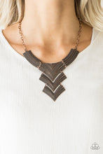 Load image into Gallery viewer, Paparazzi ~ Fiercely Pharaoh ~ Copper Necklace Set