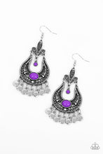 Load image into Gallery viewer, Paparazzi ~ Fiesta Flair ~ Purple Earrings