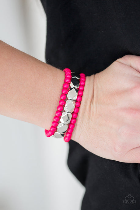 Paparazzi ~ Fiesta Flavor ~ Pink Bracelet