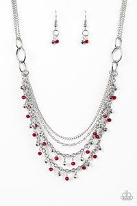 Paparazzi ~ Financially Fabulous ~ Red Necklace Set