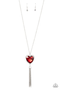 Paparazzi ~ Finding My Forever ~ Red Heart Pendant Necklace Set