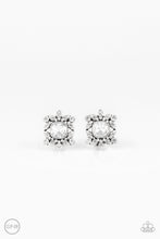 Load image into Gallery viewer, Paparazzi ~ First-Rate Famous ~ White Clip-On Earrings - Klassy Jewelz Boutique