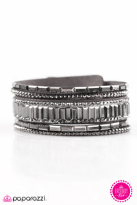 Paparazzi ~ First Class Shimmer ~ Silver Urban Bracelet (Fashion Fix Exclusive)