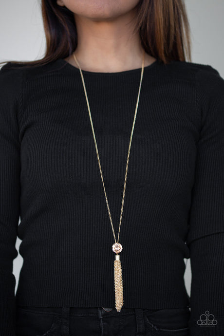 Paparazzi ~ Five-Alarm FIREWORK ~ Gold Necklace Set
