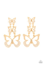 Load image into Gallery viewer, Paparazzi ~ Flamboyant Flutter ~ Multi-colored Butterfly Post Earrings
