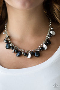 Paparazzi ~ Flirtatiously Florida ~ Black Necklace Set