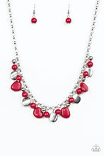 Load image into Gallery viewer, Paparazzi ~ Flirtatiously Florida ~ Red Necklace Set